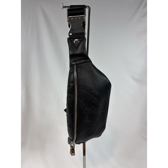 Alien X La Femme En Noir Leather Belt Bag Black One Size Xenomorph Crossbody - Picture 6 of 16